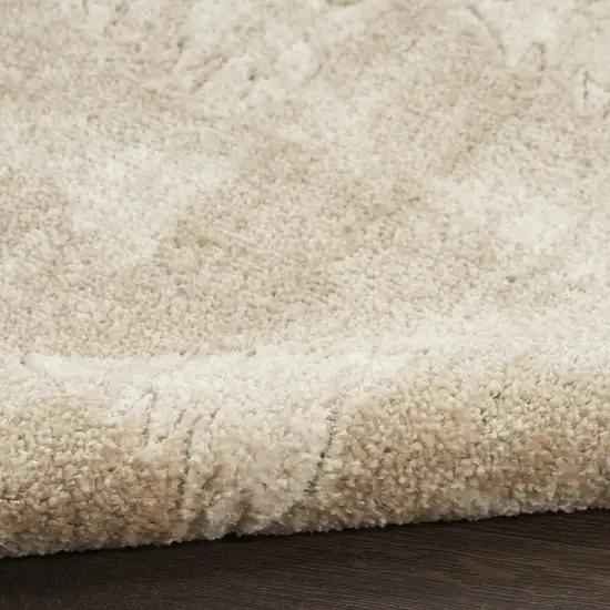 Beige Floral Area Rug Photo 8