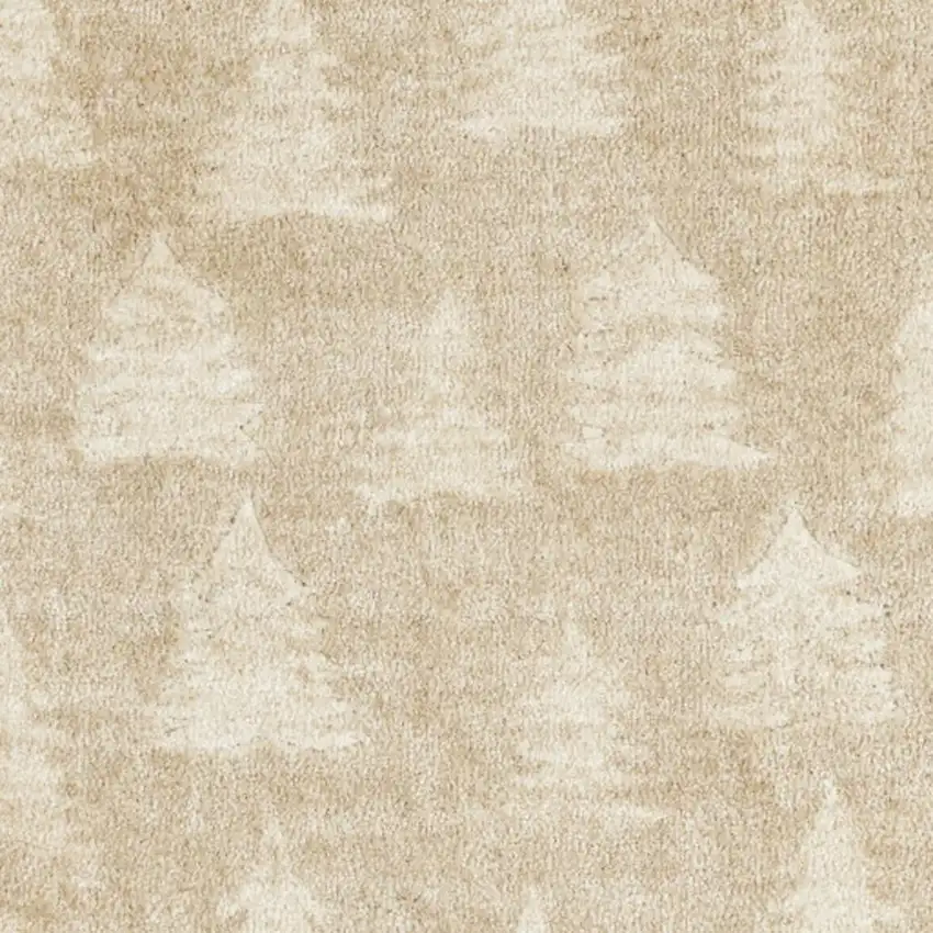 Beige Floral Area Rug Photo 2