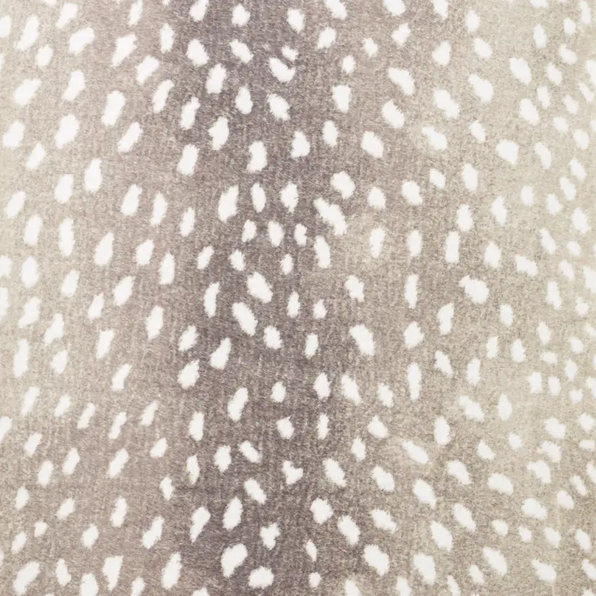 Beige Gazelle Print Shag Handmade Non Skid Area Rug Photo 6
