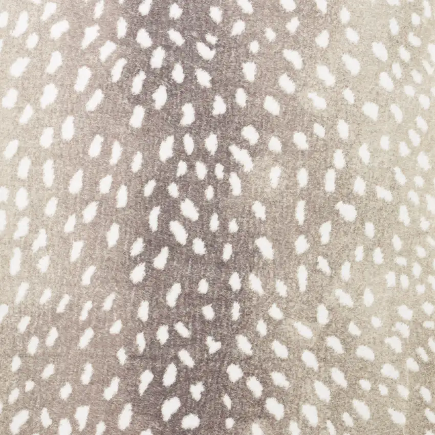 Beige Gazelle Print Shag Handmade Non Skid Area Rug Photo 4