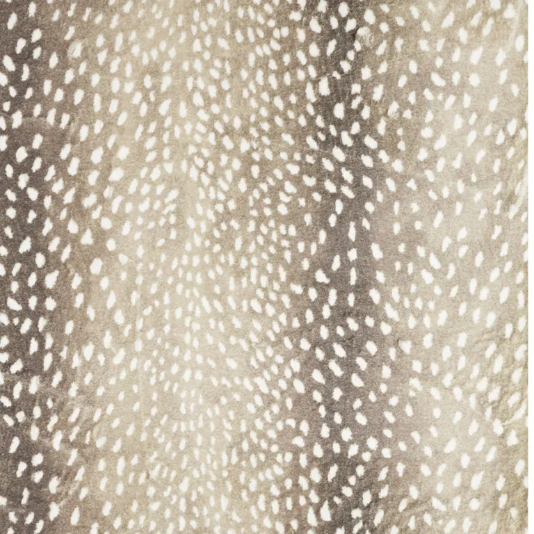 Beige Gazelle Print Shag Handmade Non Skid Area Rug Photo 4
