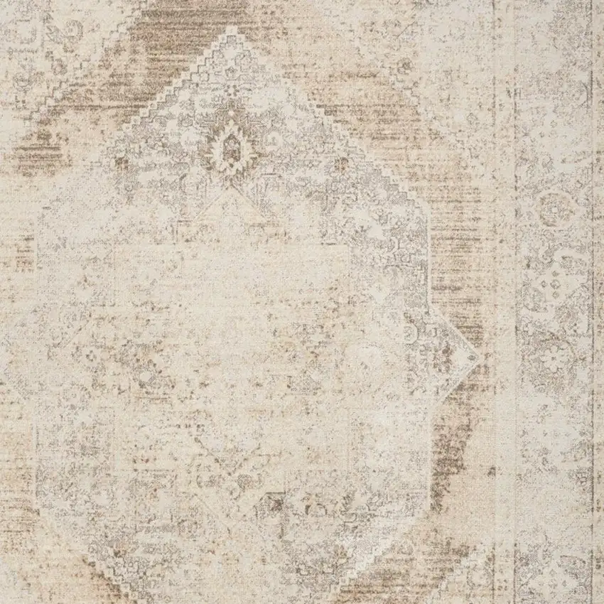 Beige Geometric Area Rug Photo 2