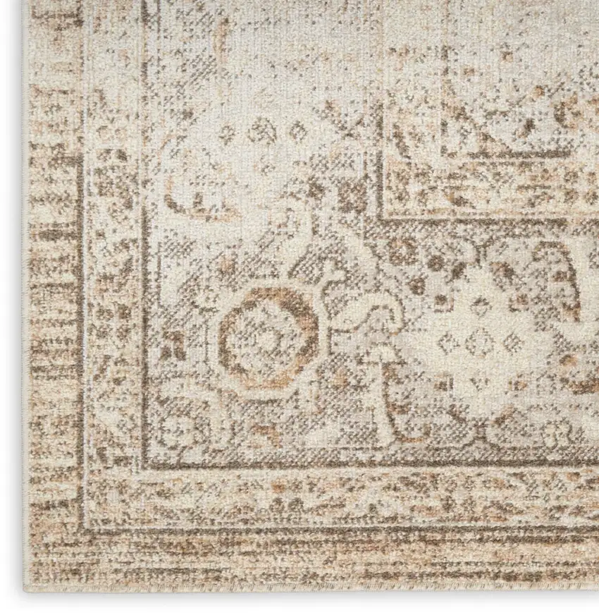 Beige Geometric Area Rug Photo 8