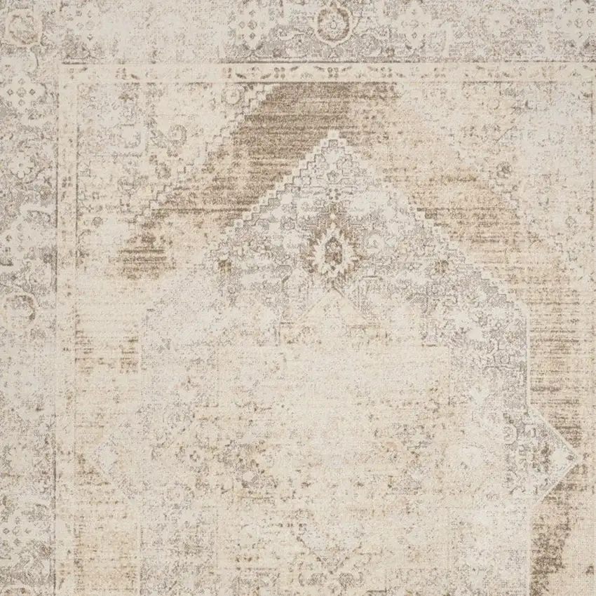 Beige Geometric Area Rug Photo 2