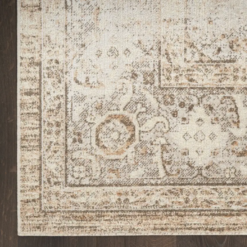 Beige Geometric Area Rug Photo 8