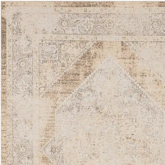 Beige Geometric Area Rug Photo 2