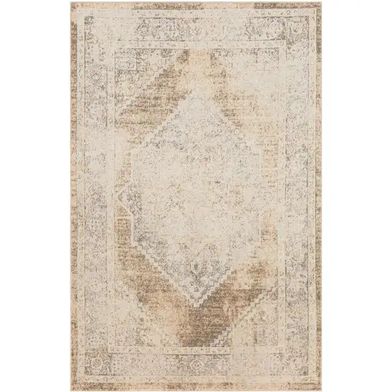 Beige Geometric Area Rug Photo 8