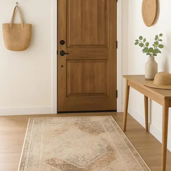 Beige Geometric Area Rug Photo 1