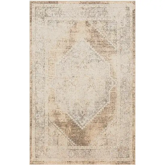 Beige Geometric Area Rug Photo 2