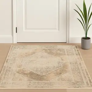 Photo of Beige Geometric Area Rug