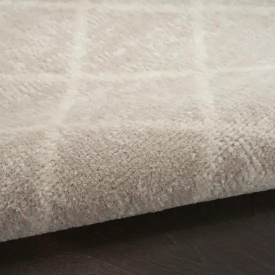 Beige Geometric Area Rug Photo 9