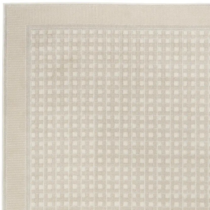 Beige Geometric Area Rug Photo 3