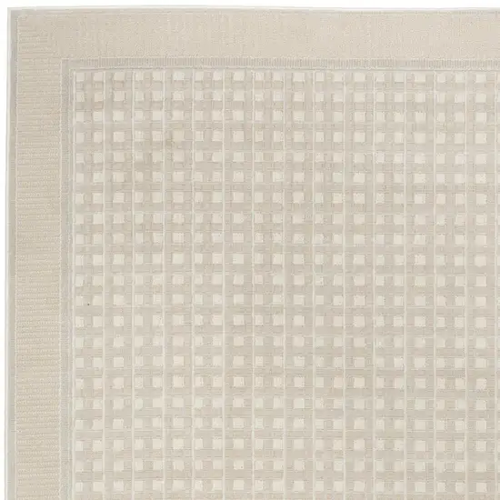 Beige Geometric Area Rug Photo 3
