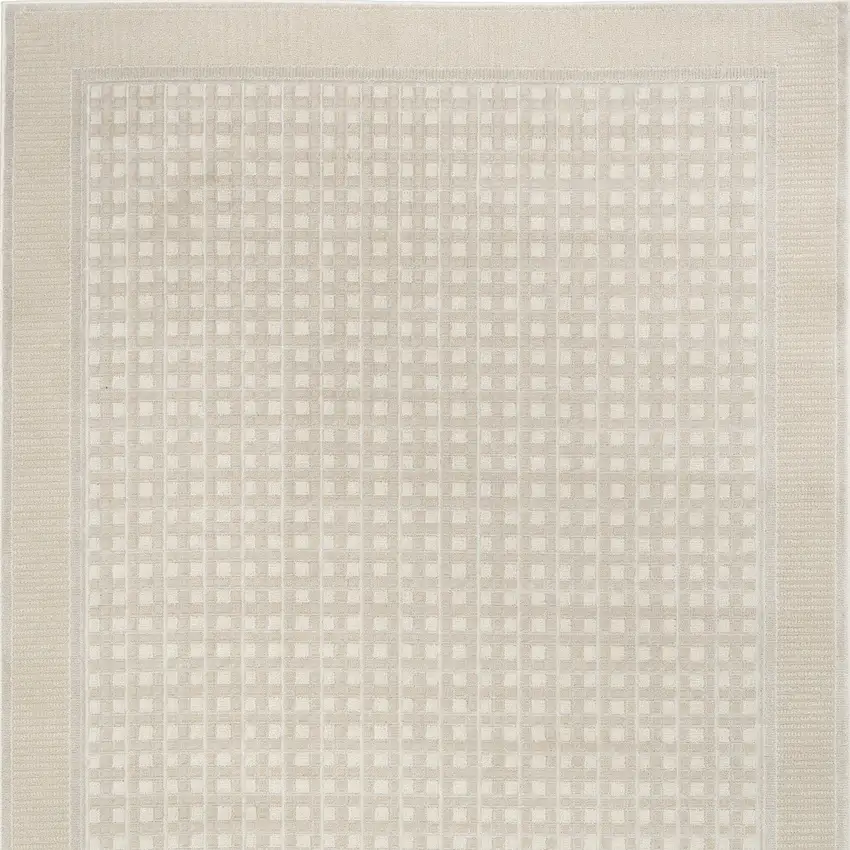 Beige Geometric Area Rug Photo 9