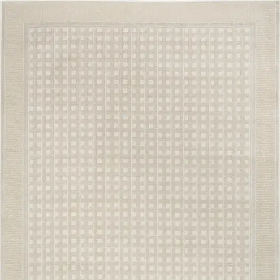 Beige Geometric Area Rug Photo 8