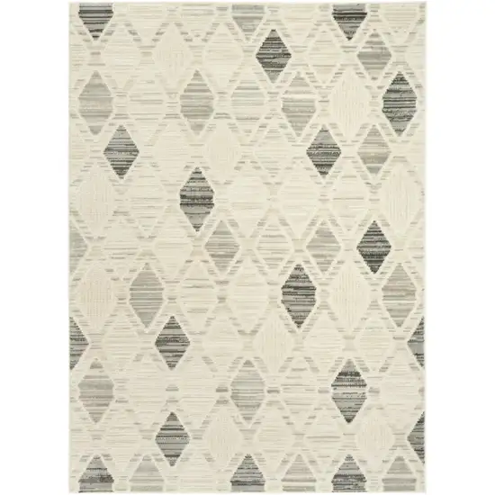 Beige Geometric Area Rug Photo 7