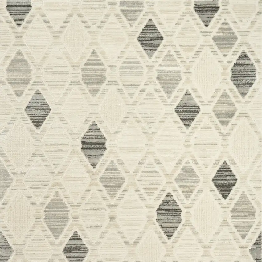 Beige Geometric Area Rug Photo 8