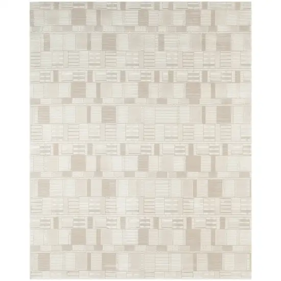 Beige Geometric Area Rug Photo 4