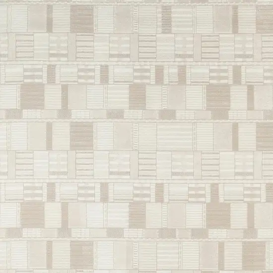 Beige Geometric Area Rug Photo 2