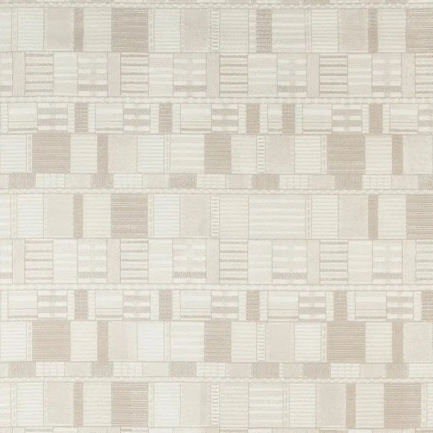 Beige Geometric Area Rug Photo 2