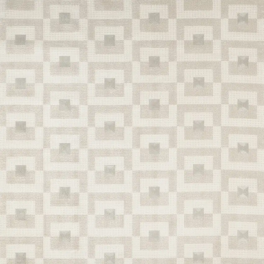 Beige Geometric Area Rug Photo 9