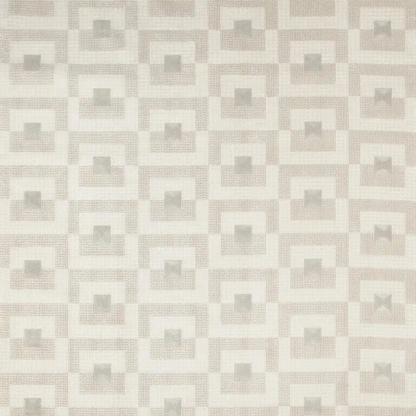 Beige Geometric Area Rug Photo 4
