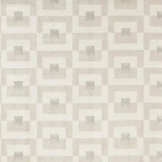 Beige Geometric Area Rug Photo 3
