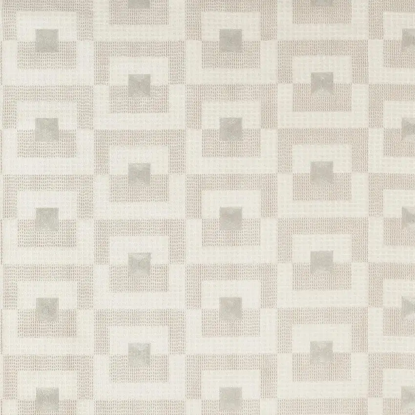 Beige Geometric Area Rug Photo 3