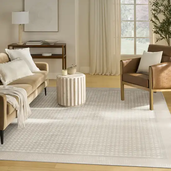 Beige Geometric Area Rug Photo 6