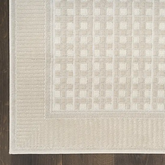 Beige Geometric Area Rug Photo 9