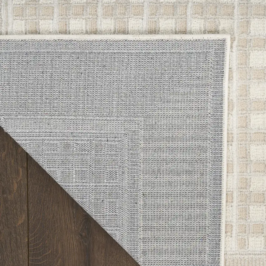 Beige Geometric Area Rug Photo 8