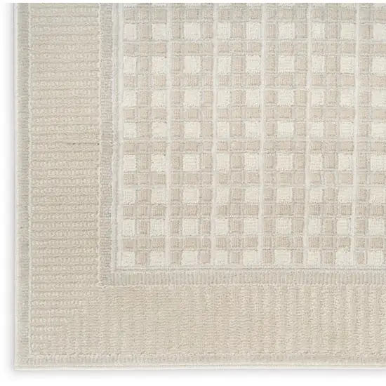 Beige Geometric Area Rug Photo 9