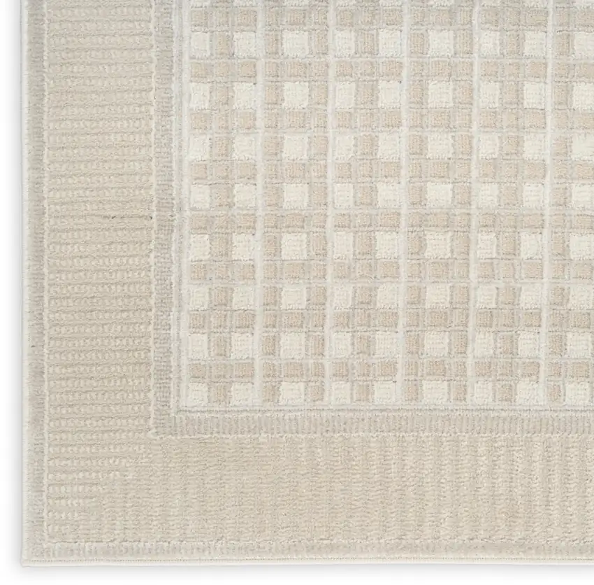 Beige Geometric Area Rug Photo 9