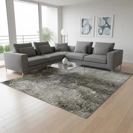 Beige Geometric Area Rug Photo 1