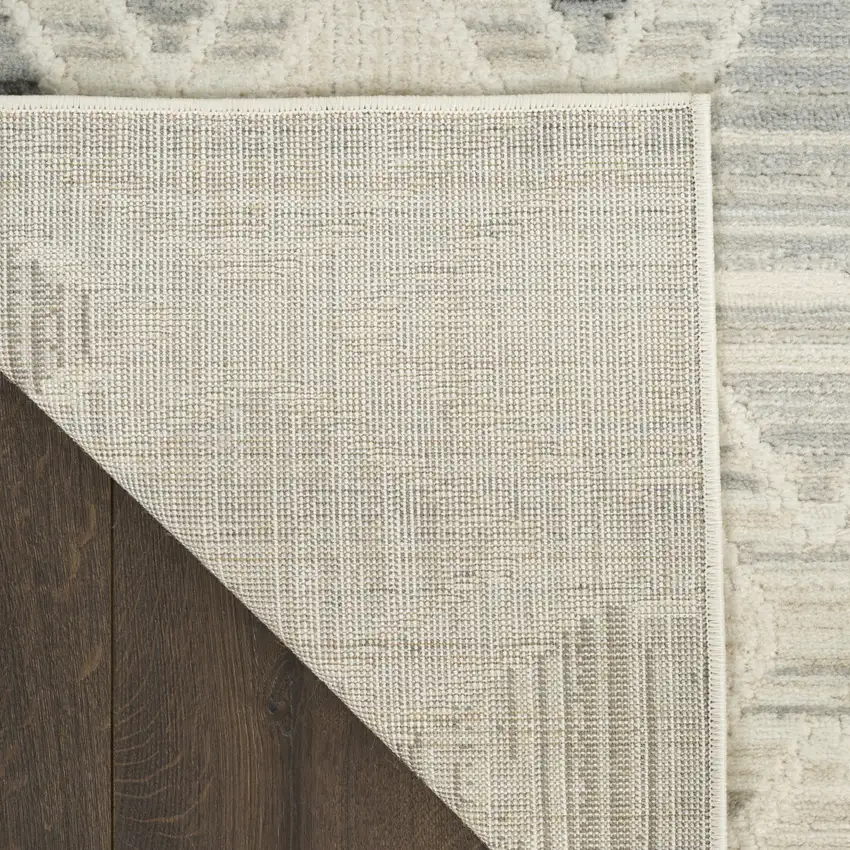 Beige Geometric Area Rug Photo 8