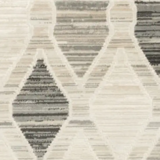 Beige Geometric Area Rug Photo 9
