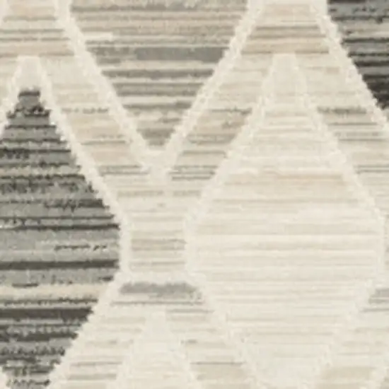 Beige Geometric Area Rug Photo 8