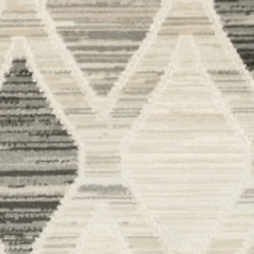 Beige Geometric Area Rug Photo 8
