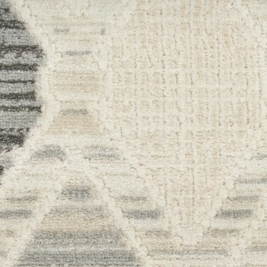 Beige Geometric Area Rug Photo 4