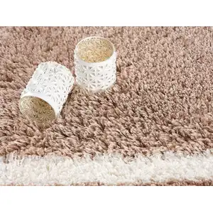 Photo of Beige Geometric Area Rug