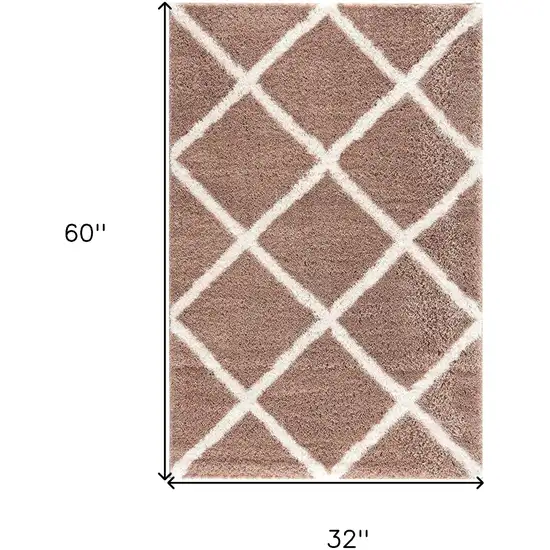 Beige Geometric Area Rug Photo 6