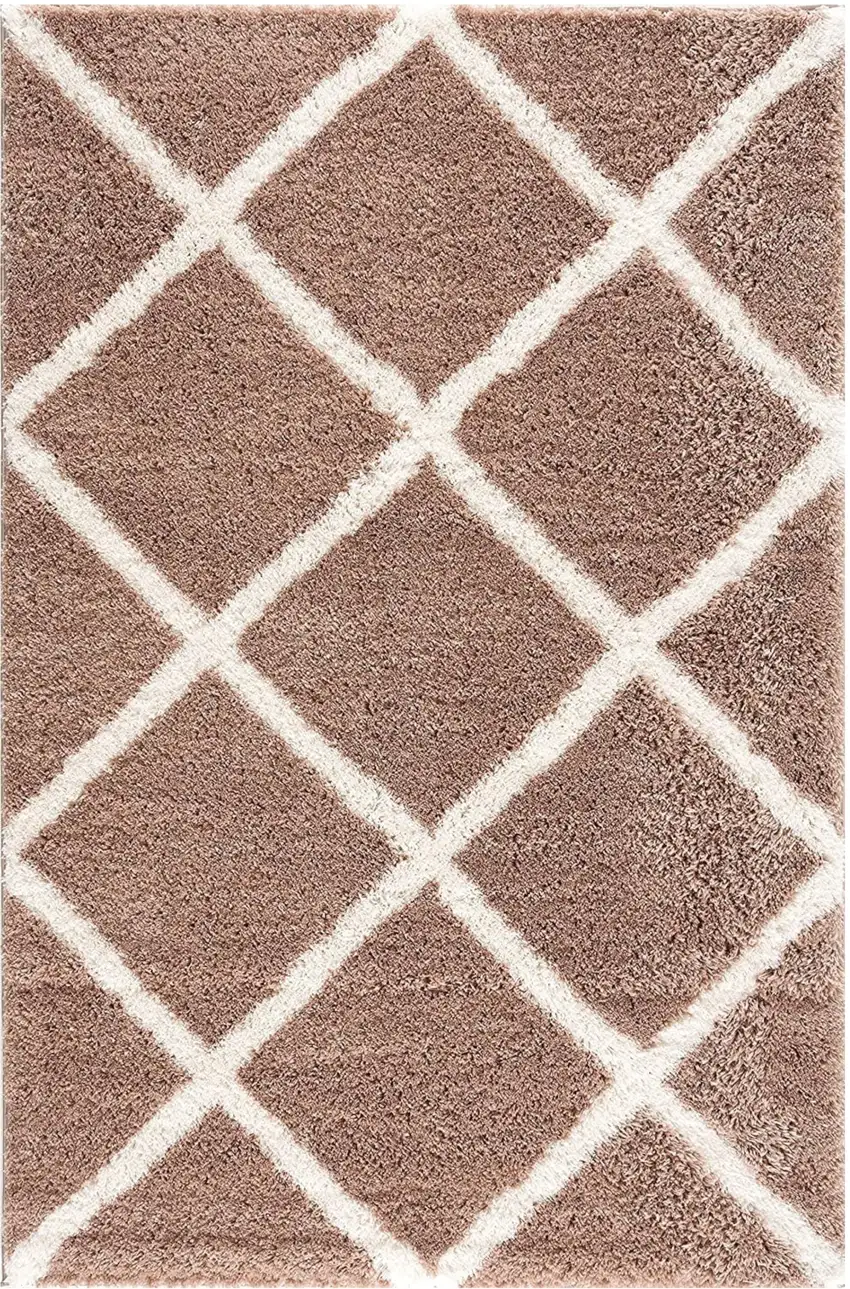 Beige Geometric Area Rug Photo 1