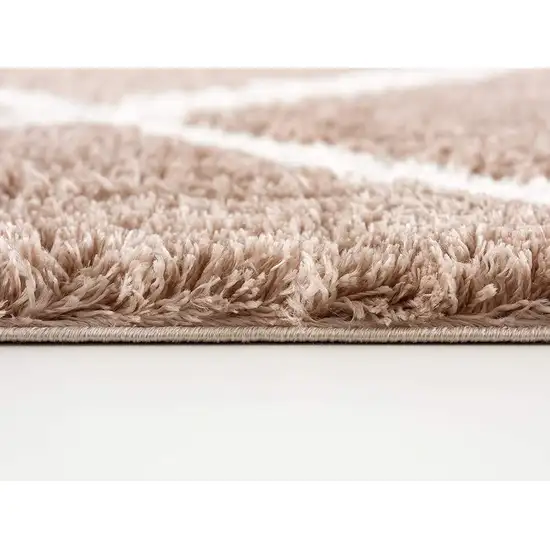 Beige Geometric Area Rug Photo 5