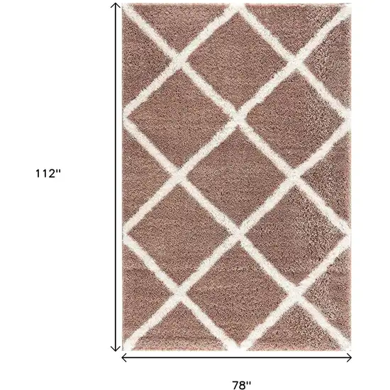 Beige Geometric Area Rug Photo 3