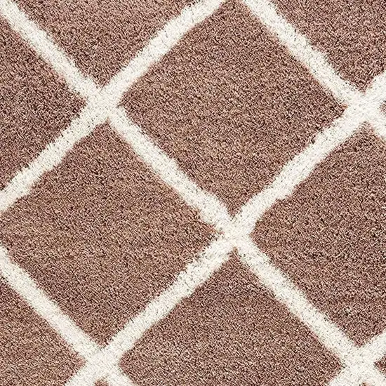 Beige Geometric Area Rug Photo 5