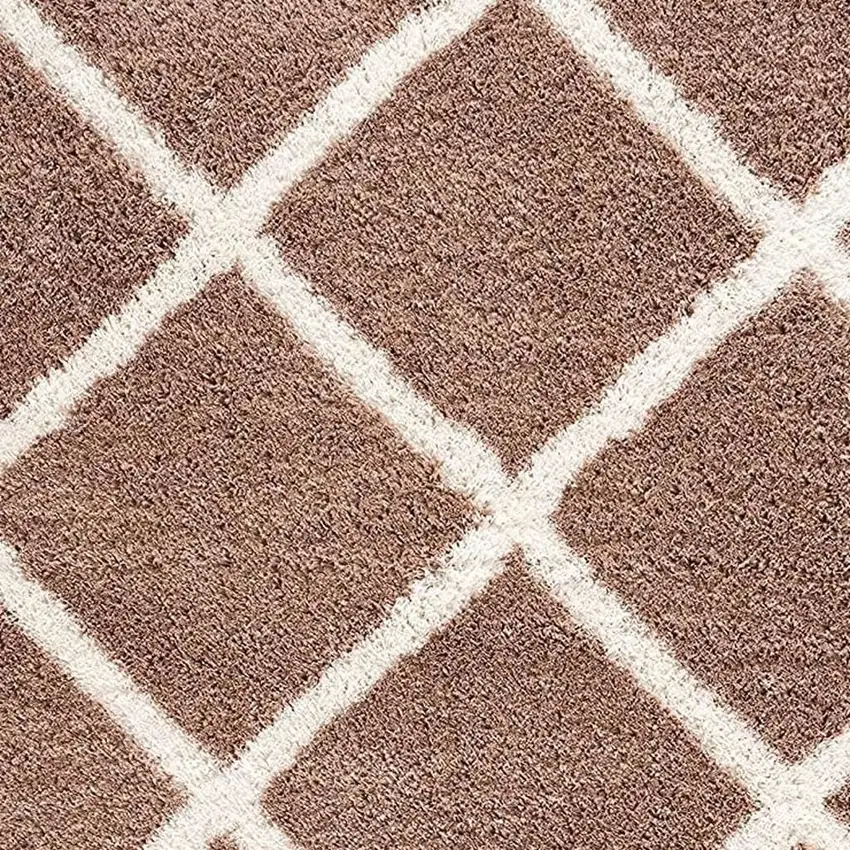 Beige Geometric Area Rug Photo 5