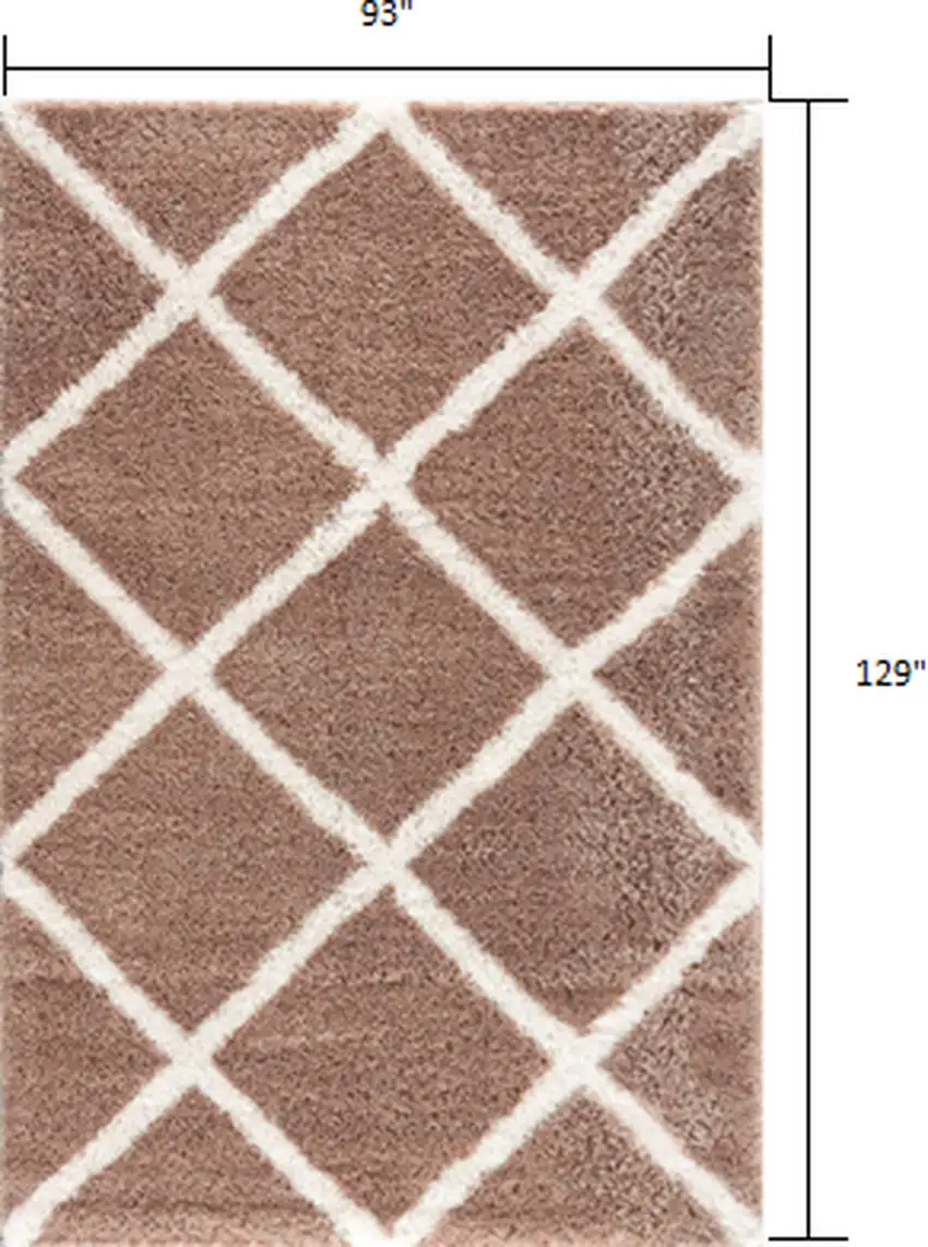 Beige Geometric Area Rug Photo 8