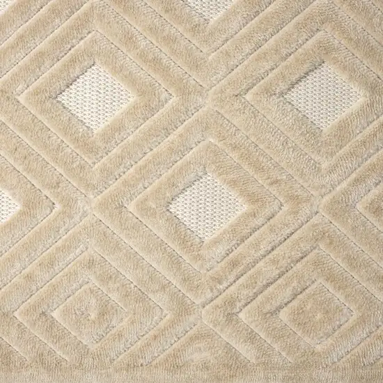 5' X 7' Beige Geometric Area Rug Photo 3