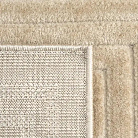 Beige Geometric Area Rug Photo 4