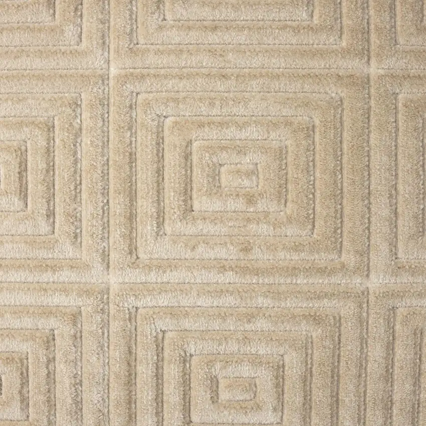 Beige Geometric Area Rug Photo 2